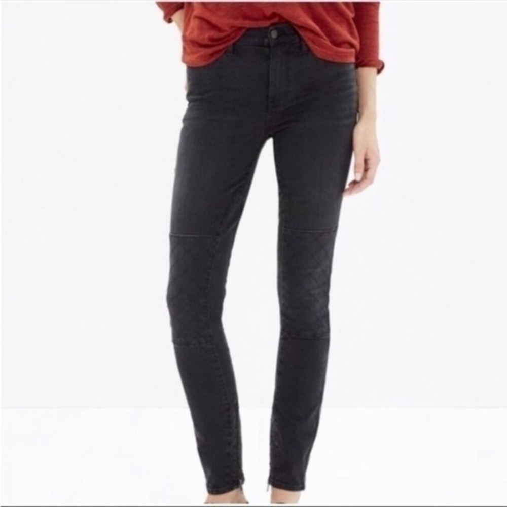 Madewell • Washed Black Skinny Skinny Ankle Jeans